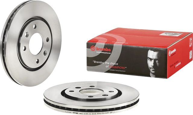 Тормозной диск Brembo передний для Peugeot 406 I 1995-2004. Артикул 09.6932.10