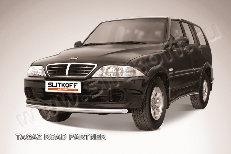 Защита Slitkoff переднего бампера d57 для ТагАЗ Road Partner 2008-2026. Артикул TARP006