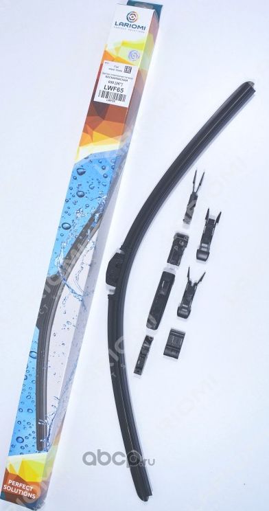 Щетка стеклоочистителя бескаркасная 650 мм (1 шт.) (Lariomi). Артикул LWF65