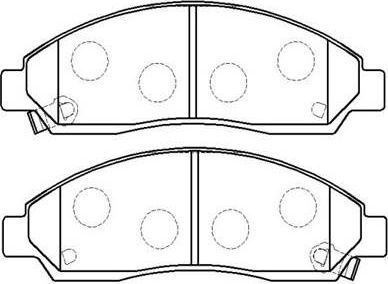 Тормозные колодки HSB. Артикул HP8184