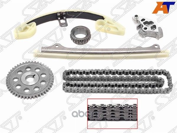 КОМПЛЕКТ ДЛЯ ЗАМЕНЫ ЦЕПИ ГРМ HONDA FITJAZZ 01- L1 (SAT). Артикул TKHA027