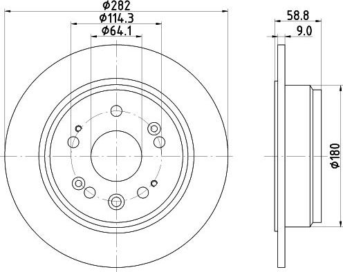 Тормозной диск Trialli. Артикул DF 230115