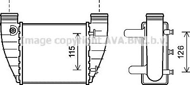 Интеркулер AVA правый для SEAT Exeo 2008-2013. Артикул AIA4345