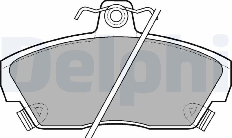 Тормозные колодки Delphi (Low-Metallic). Артикул LP618