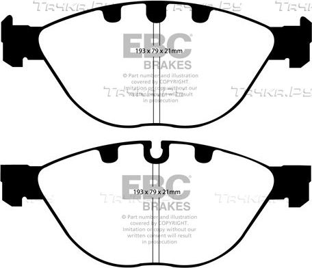 Тормозные колодки EBC Brakes. Артикул DP41482R