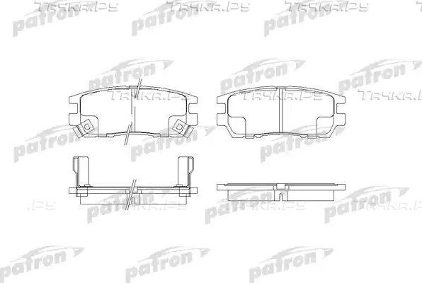 Тормозные колодки Patron задние для Mitsubishi Sigma 1990-1994. Артикул PBP804