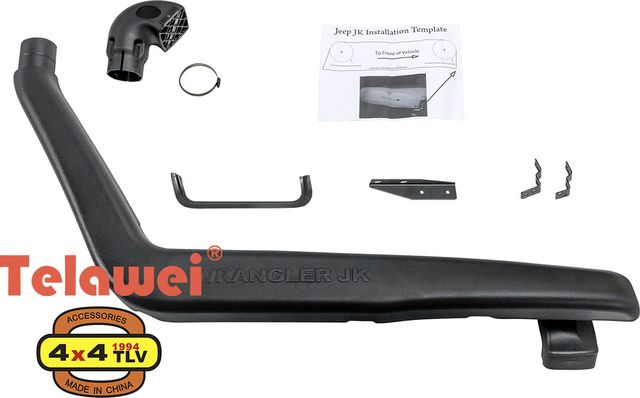 Шноркель Telawei для Jeep Wrangler JK (2.8D, 3.8 V6) 2006-2018. Артикул SJWJKA
