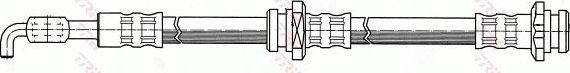 Тормозной шланг TRW передний правый/левый для Opel Frontera B 1998-2004. Артикул PHD425