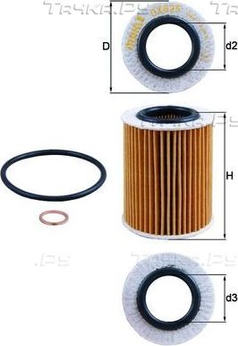 Масляный фильтр Mahle-Knecht для BMW 3 VI (F3x) 2012-2016. Артикул OX 825D