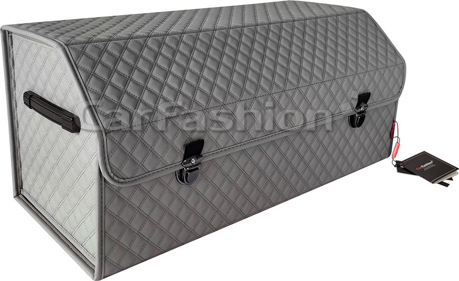 Органайзер CarFashion в багажник TREVEL L Темно-серый/Темно-серый. Артикул 45043