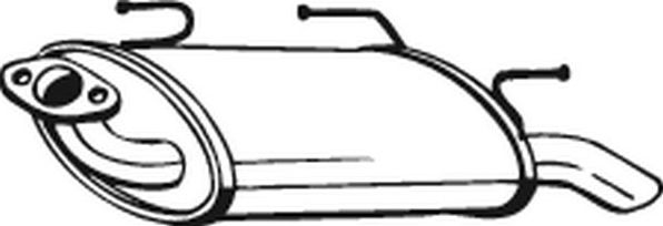 Глушитель (задняя часть) Bosal для Nissan Almera N16 2000-2006. Артикул 145-611