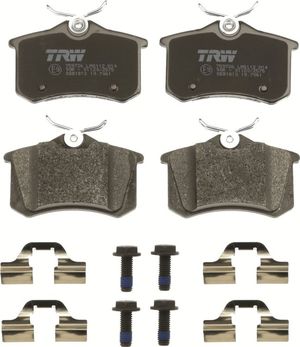 Тормозные колодки TRW COTEC задние для Citroen C3 II 2009-2011. Артикул GDB1813