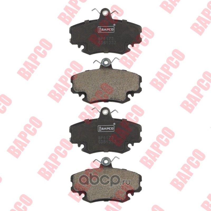 Колодки тормозные дисковые пер. RENAULT CLIO I 96-98, CLIO II, LOGAN I (Bapco) Bapco. Артикул BP0173