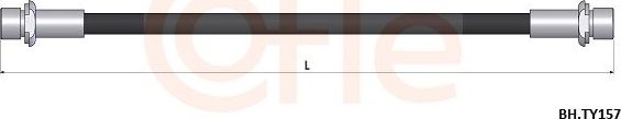 Тормозной шланг Cofle. Артикул 92.BH.TY157