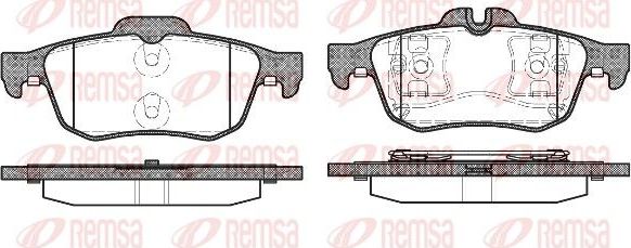 Тормозные колодки Remsa. Артикул 0842.60