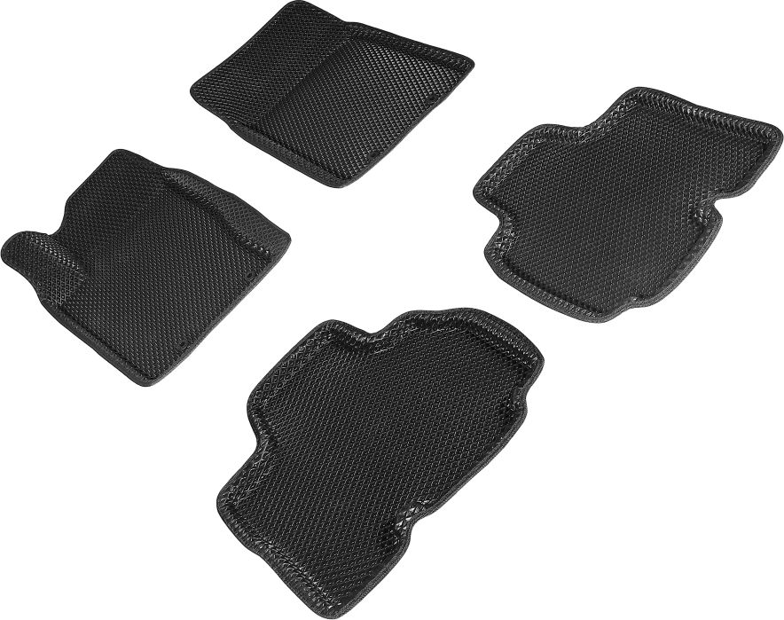 Коврики Seintex 3D EVA ромб для салона SsangYong Kyron 2011-2015 ЧЕРНЫЕ. Артикул 95487