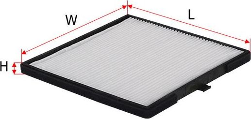 Салонный фильтр Sakura. Артикул CA-2808