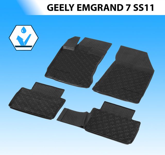 Коврики литьевые Rival для салона Geely Emgrand 7 SS11 2023-2026. Артикул 61901001