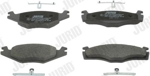 Тормозные колодки Jurid. Артикул 571316J