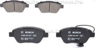Тормозные колодки Bosch. Артикул 0 986 424 597