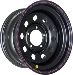 Колёсный диск OFF-ROAD Wheels усиленный стальной черный 5x139,7 8xR16 d110 ET-3 для УАЗ Патриот 2005-2015. Артикул 1680-53910BL-3