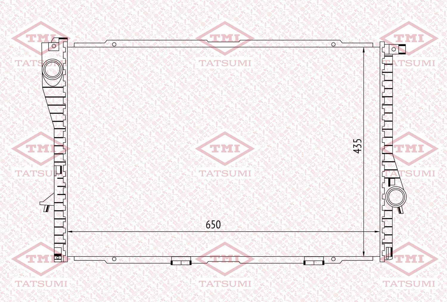 Радиатор охлаждения (Tatsumi). Артикул TGA1167