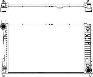 Радиатор охлаждения двигателя Sakura. Артикул 3311-1001