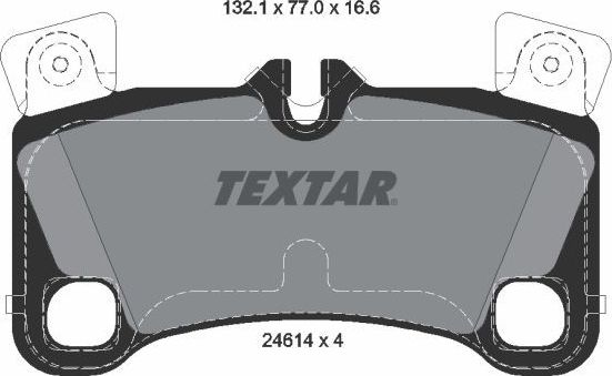 Тормозные колодки Textar. Артикул 2461401