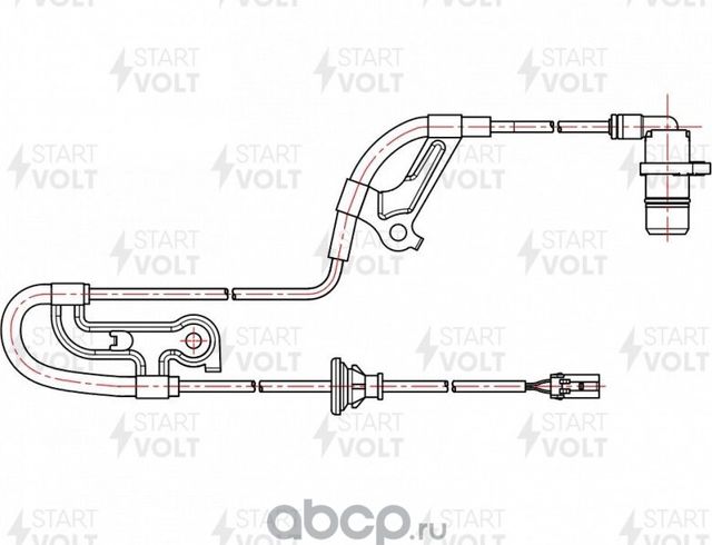 Датчик ABS StartVOLT задний правый для Toyota Avalon I 1996-1999. Артикул VS-ABS 1917