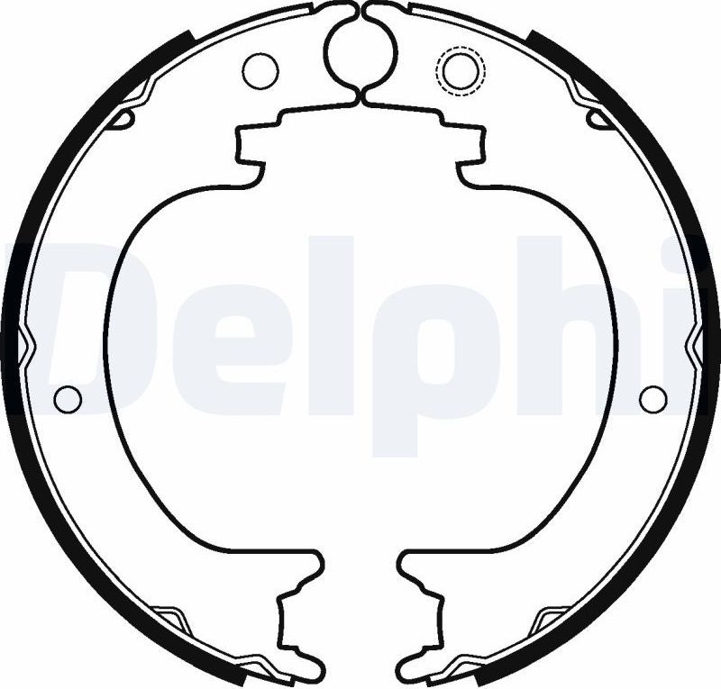 LS2121 Барабанные тормозные колодки Delphi. Артикул LS2121