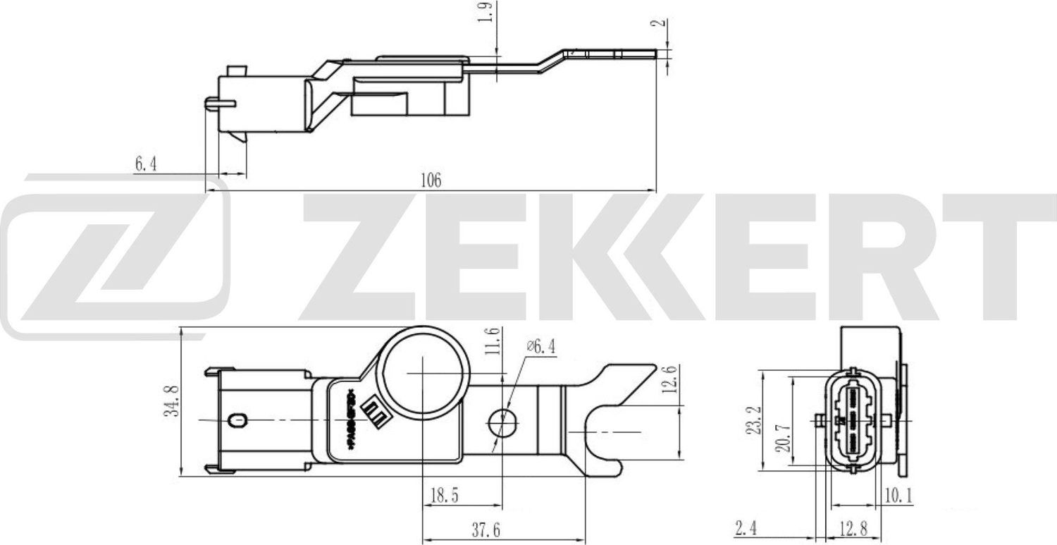 Датчик положения распредвала Zekkert. Артикул SE-5038