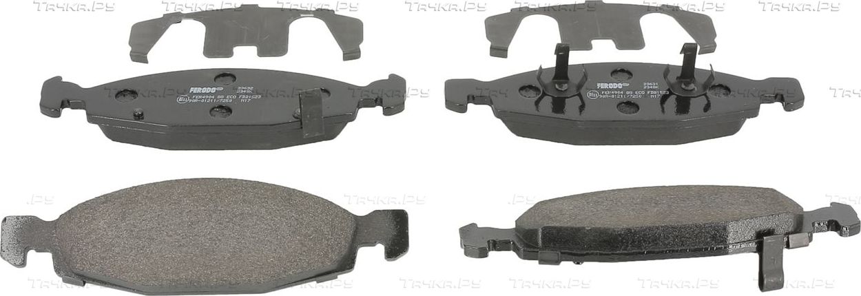 Тормозные колодки Ferodo Premier Eco Friction передние для Jeep Grand Cherokee II (WJ) 1999-2005. Артикул FDB1523