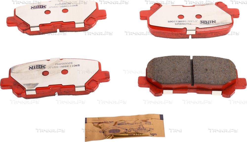 Тормозные колодки NiBK задние для Acura MDX II 2006-2013. Артикул PN28002S
