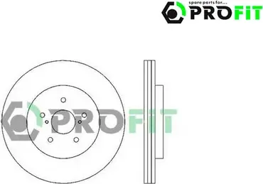 Диск торм._LEXUS RX 350 03- FRONT (Profit). Артикул 501015441
