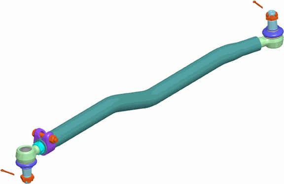 Рулевая тяга продольная Lemforder. Артикул 37328 01