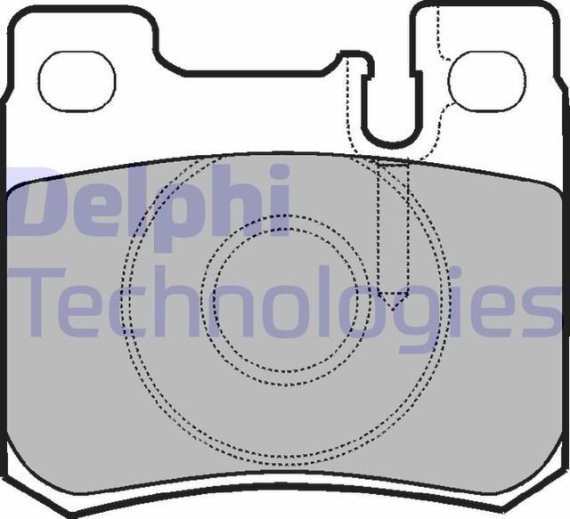 Тормозные колодки Delphi (Low-Metallic). Артикул LP947