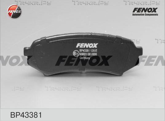 Тормозные колодки Fenox задние для Lexus LX 470 1998-2008. Артикул BP43381