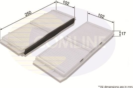 Салонный фильтр Comline. Артикул EKF336-2
