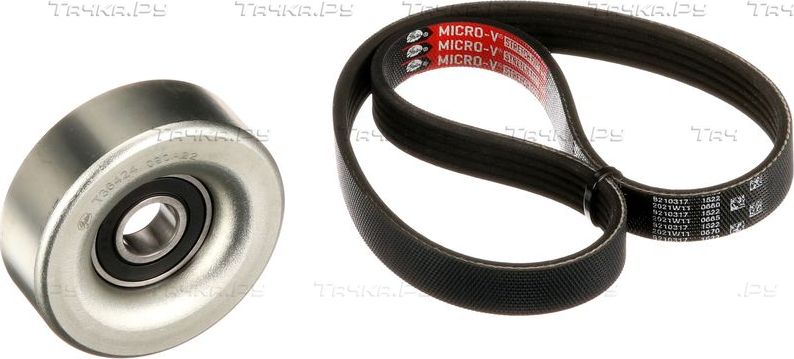 Приводной ремень поликлиновой с роликами (комплект) Gates Micro-V®. Артикул K085PK1140