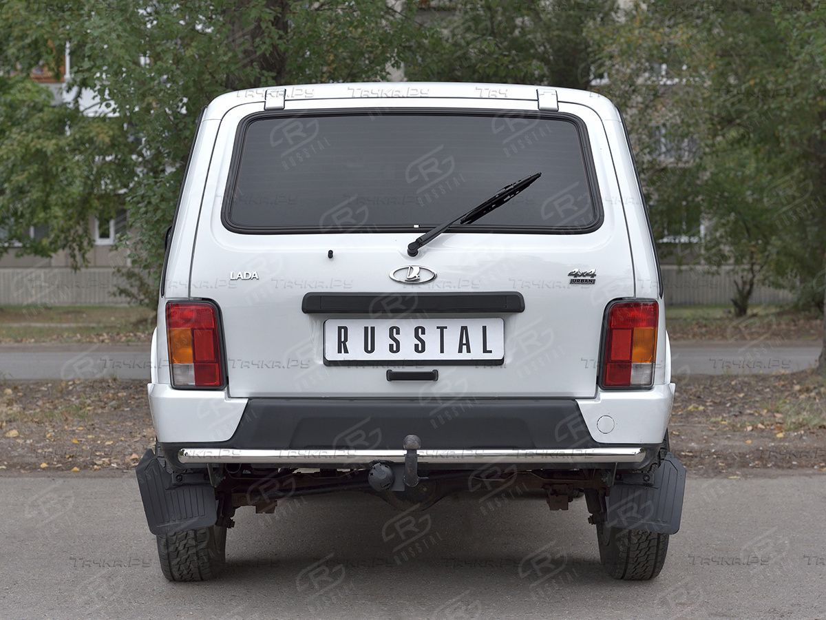 Защита RusStal заднего бампера d42 дуга для ВАЗ 4х4 Urban 2014-2026. Артикул NUZ-002815