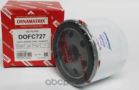 фильтр масляный (Dynamatrix-Korea). Артикул DOFC727