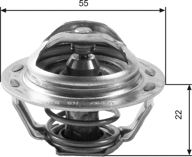 Термостат Gates для Citroen ZX 1996-1998. Артикул TH13783G1