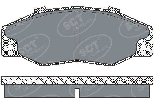 Тормозные колодки SCT-Germany. Артикул SP 218 PR