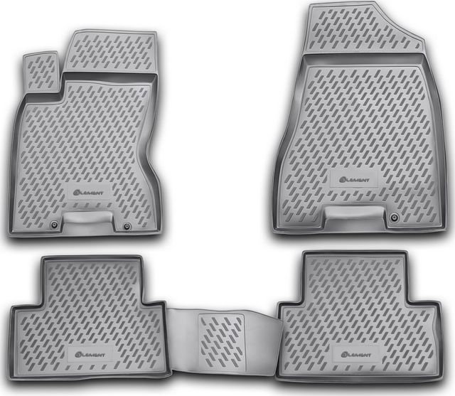 Коврики Element для салона Nissan X-Trail T31 2007-2014 СЕРЫЕ. Артикул CARNIS00031g