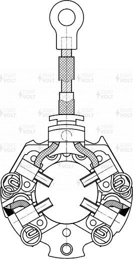 Узел щеточный стартера MITSUBISHI OUTLANDER (02-)/GALANT (96-) 2.0I/2.4I StartVOLT. Артикул VBS 1100