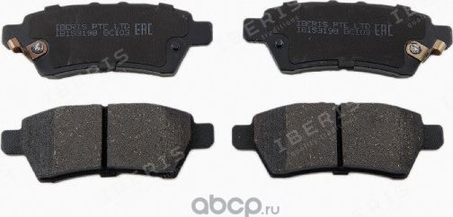 КОЛОДКИ ТОРМ.ЗАД., К-Т NISSAN NAVARA III (D40M),PATHFINDER III (R51M) (Iberis). Артикул IB153198