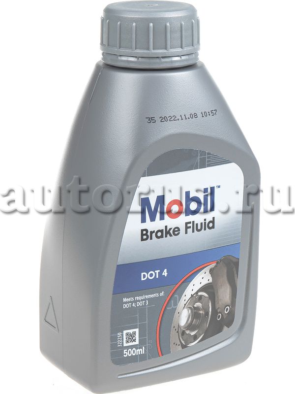 Жидкость тормозная DOT-4 0.5л MOBIL. Артикул 150906R