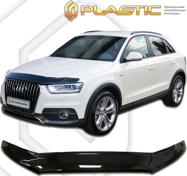 Дефлектор СА Пластик для капота (Classic черный) Audi Q3 8U 2011-2018. Артикул 2010010110062