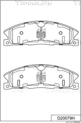Тормозные колодки MK Kashiyama передние для Ford Explorer V 2010-2019. Артикул D20079H