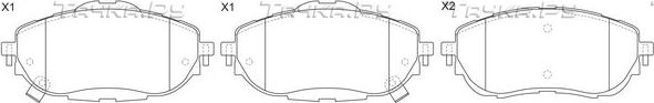 Тормозные колодки FIT передние для Toyota Corolla E170, E180 2013-2019. Артикул FP1096